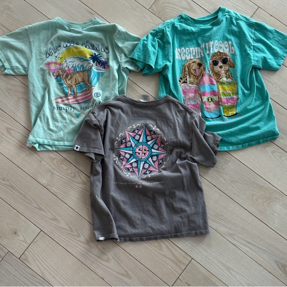 Simply Southern Youth set of 3 T-Shirts